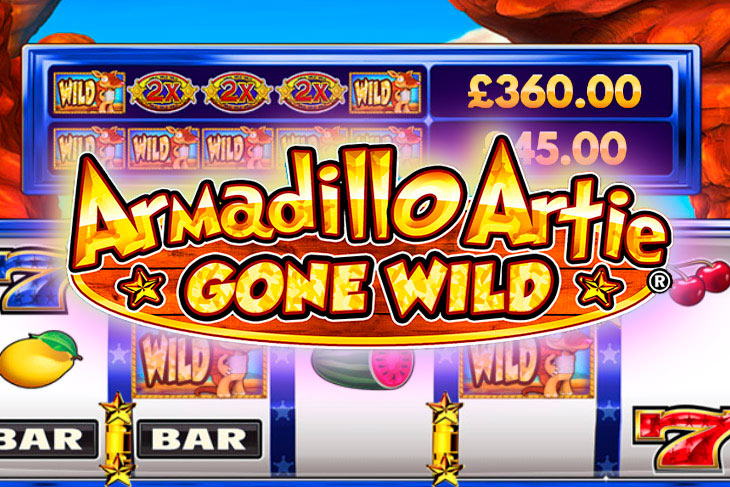 Armadillo Artie Gone Wild - DWG slot at Queen Casino Casino
